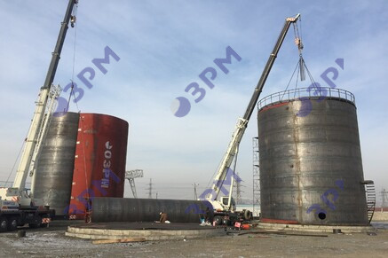 РВС-1000 м3 для светлых нефтепродуктов в Омске - Опытный завод резервуаров и металлоконструкций