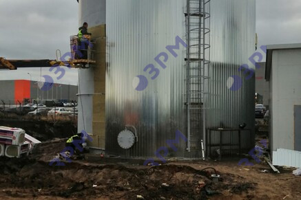 РВС-500 м3 для противопожарного запаса воды в Омске - Опытный завод резервуаров и металлоконструкций