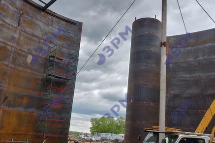 РВС-5000 м3 для битума в Омске - Опытный завод резервуаров и металлоконструкций